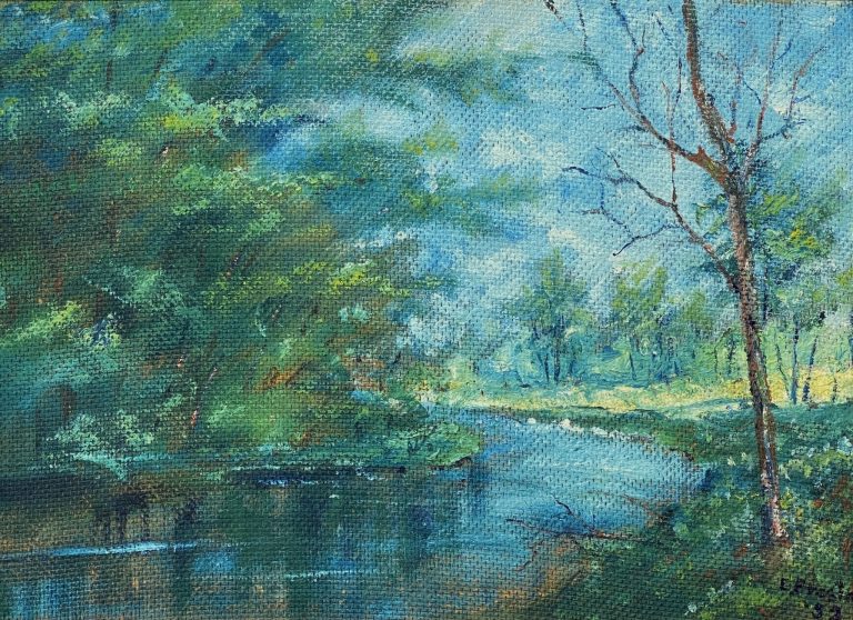 Dr. Edna Preston, History Museum painting